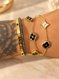 Midnight Clover 3-Piece Bracelet Stack