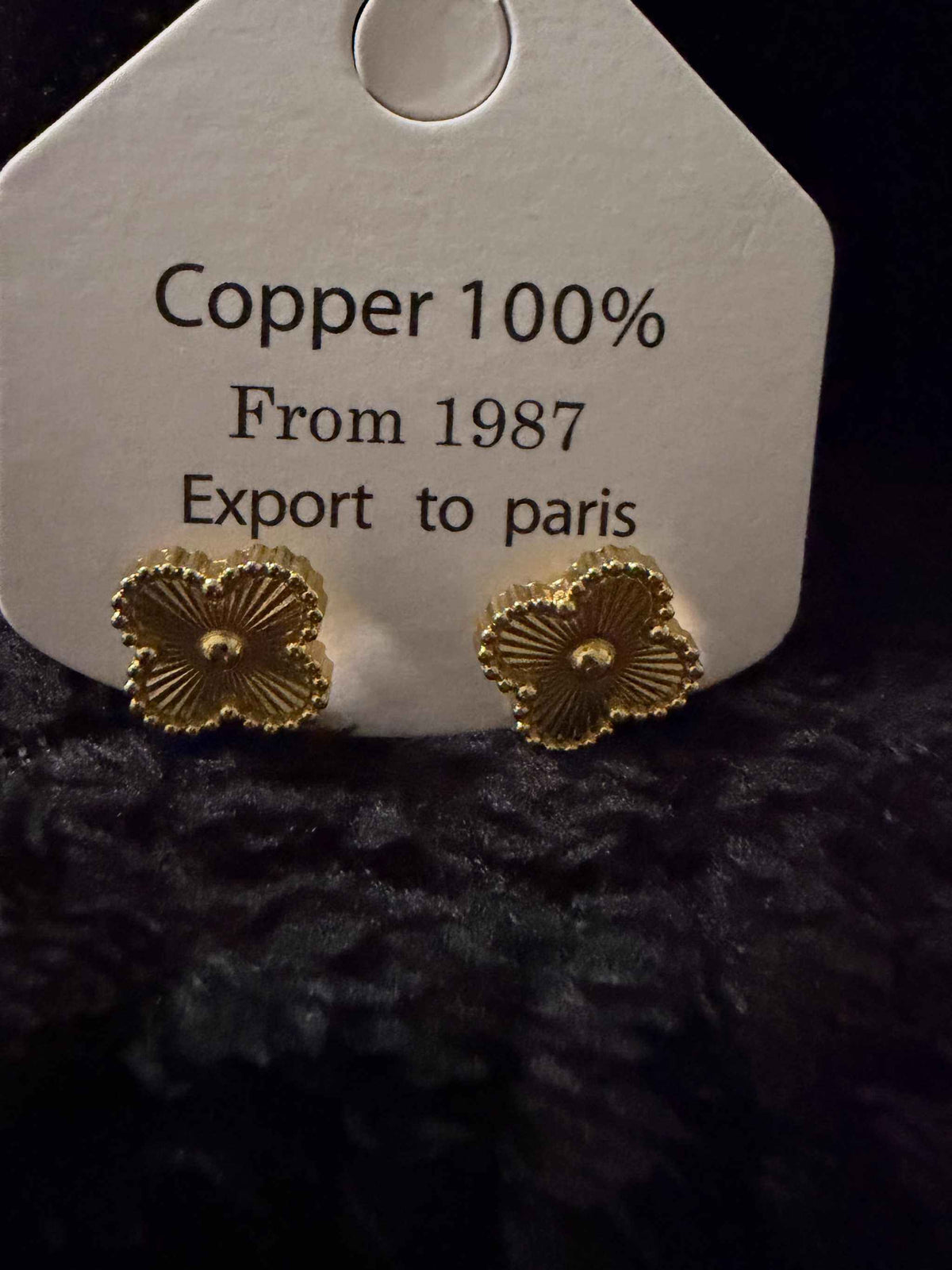Gold Clovers Earrings