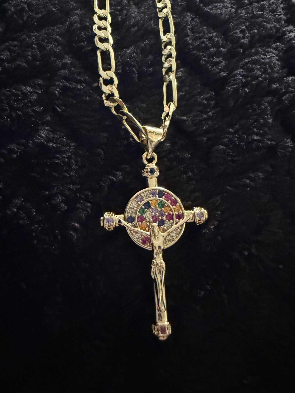Cuban Necklace with colorful charm