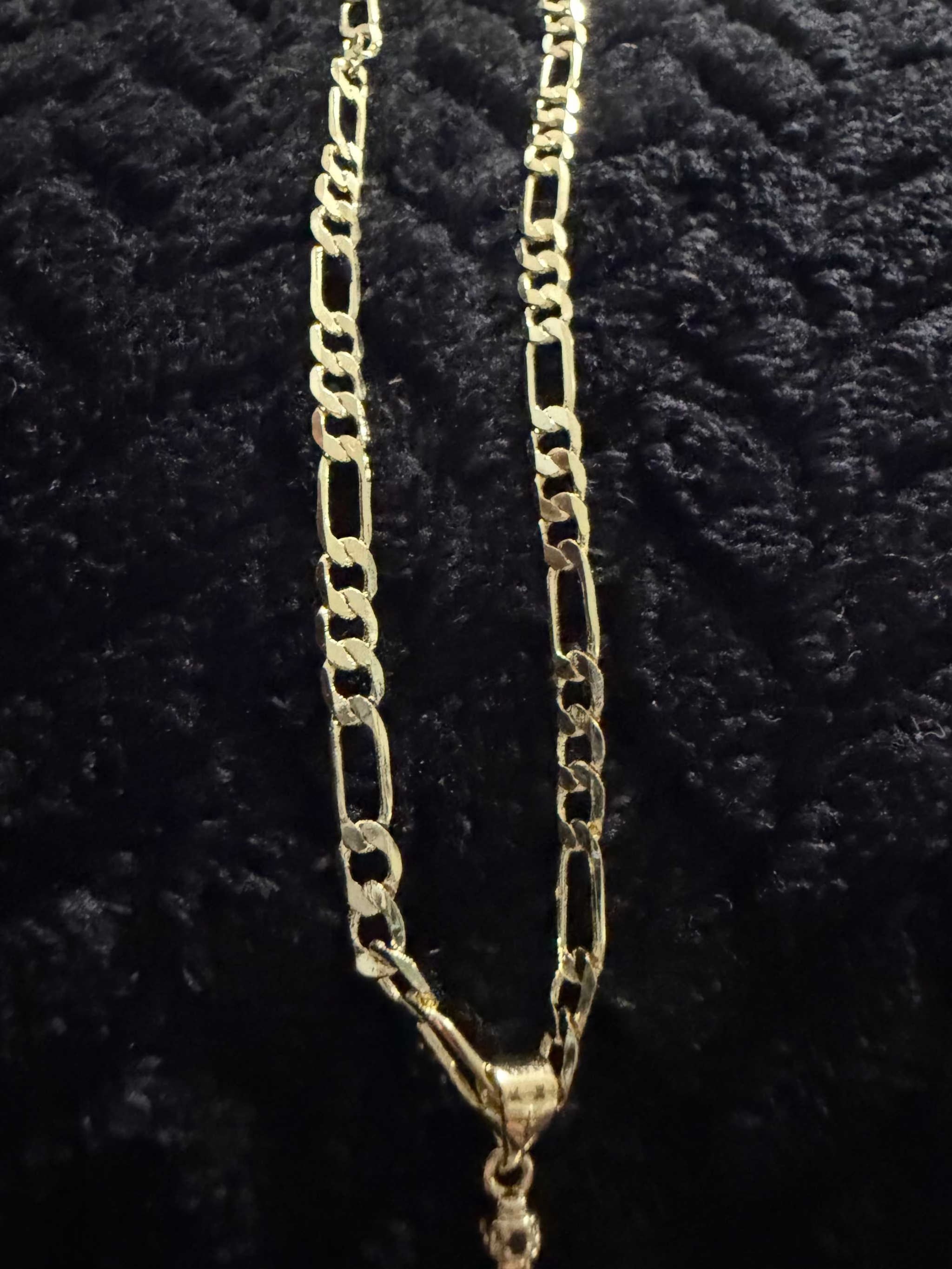 Cuban Necklace with colorful charm