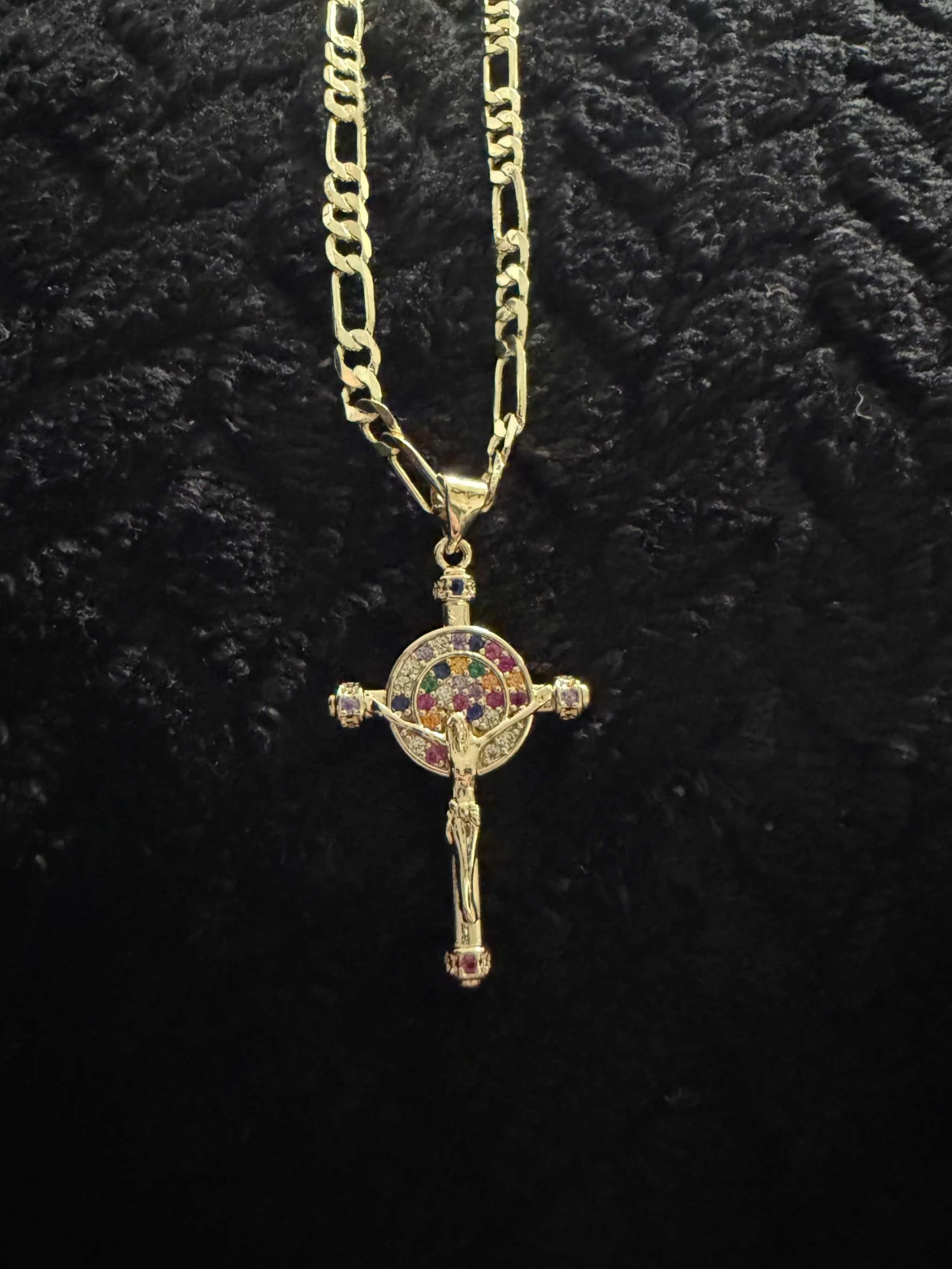Cuban Necklace with colorful charm