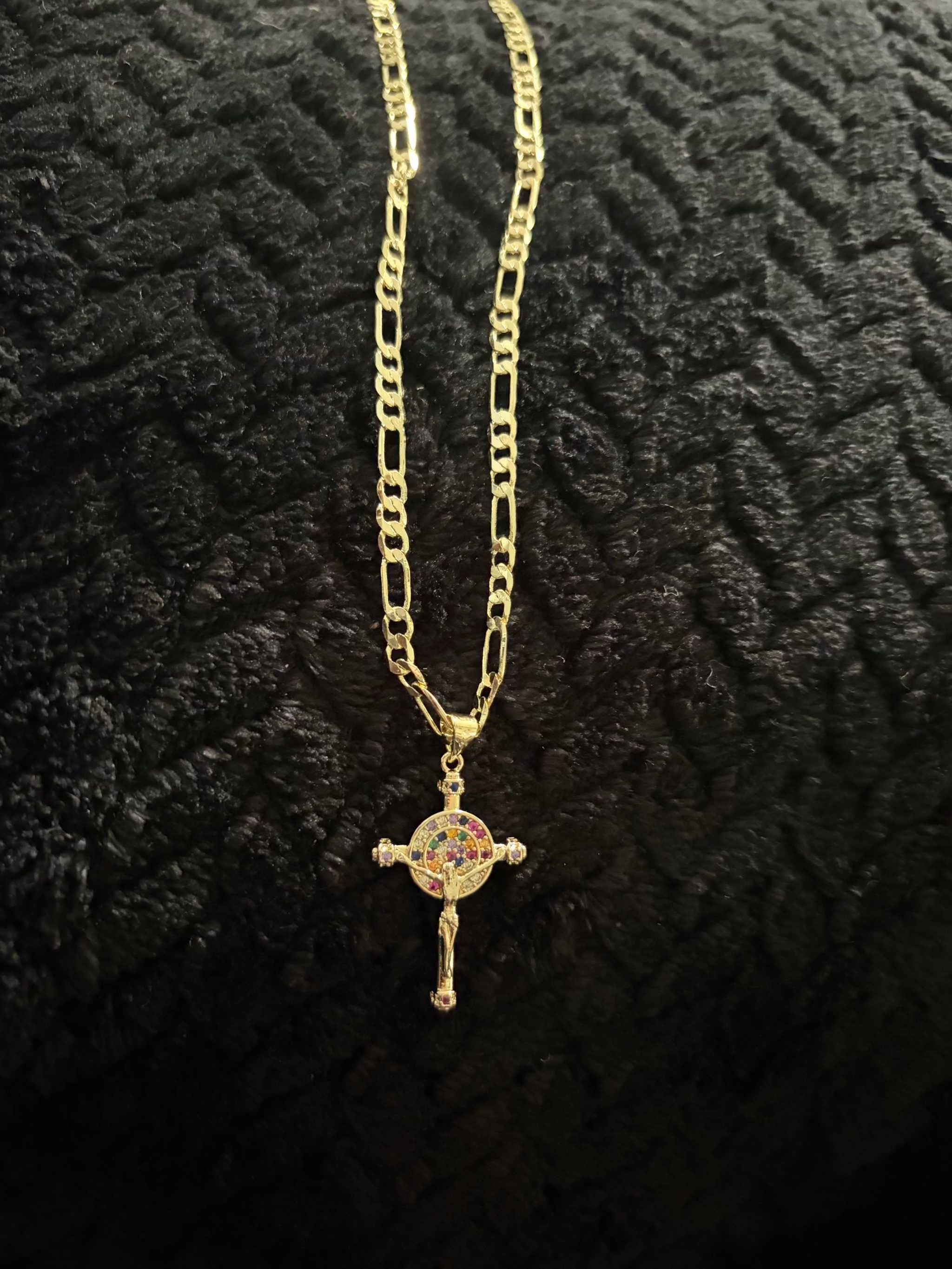 Cuban Necklace with colorful charm