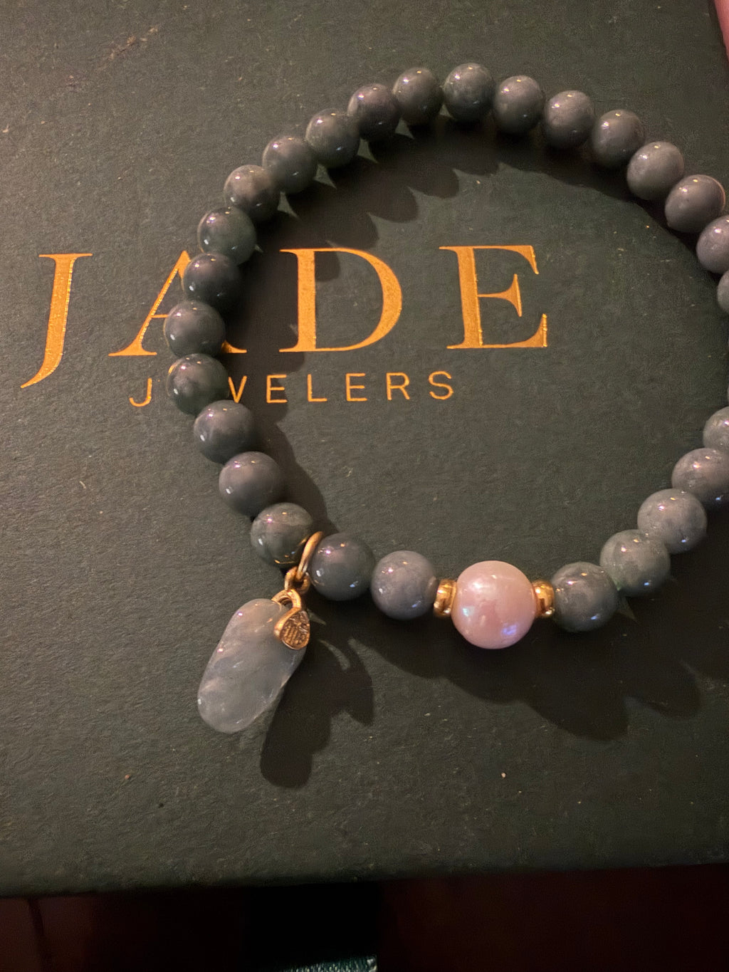 Jadeite Leaf Bracelet
