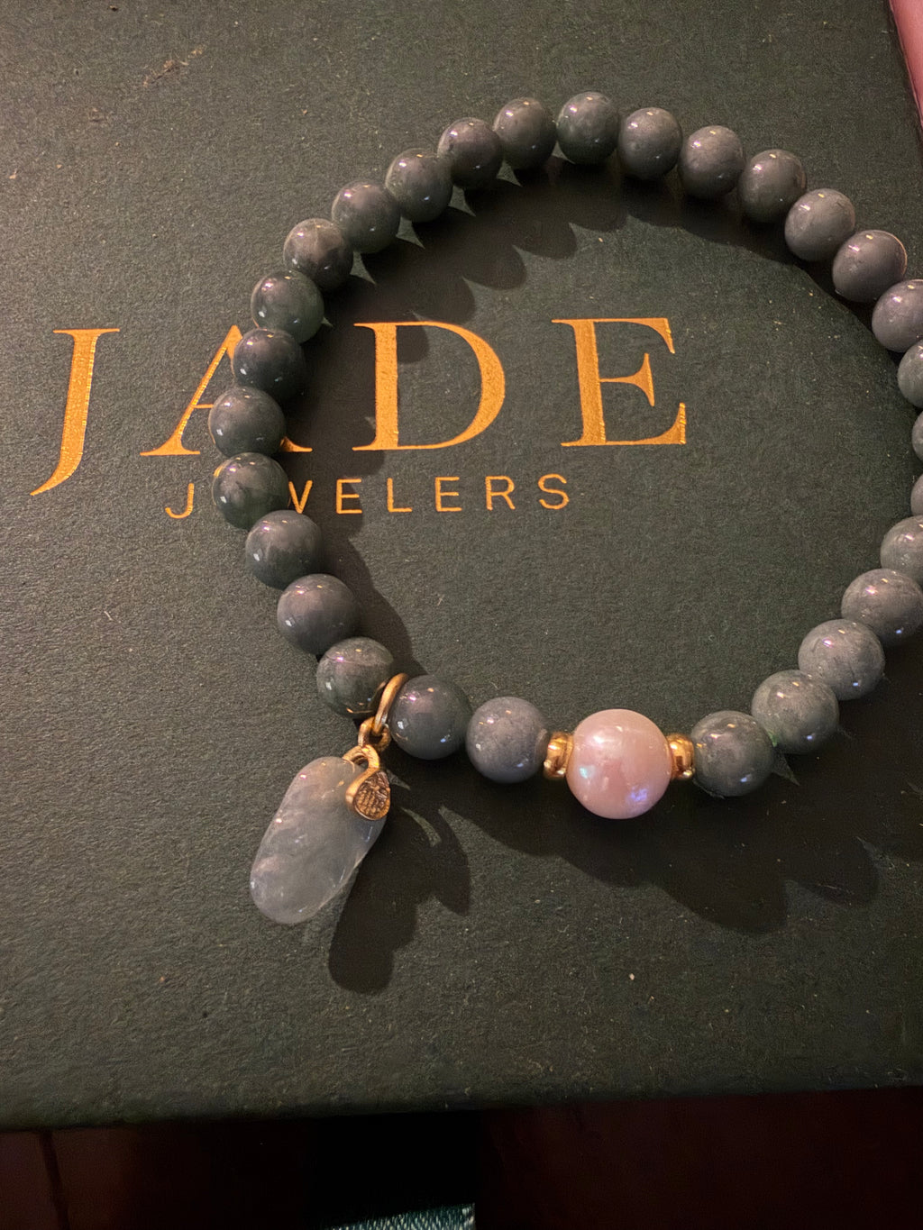 Jadeite Leaf Bracelet