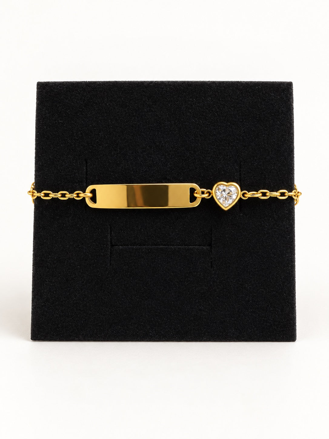 Crystal Heart ID Bracelet