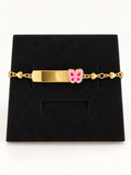 Pink Butterfly ID Bracelet