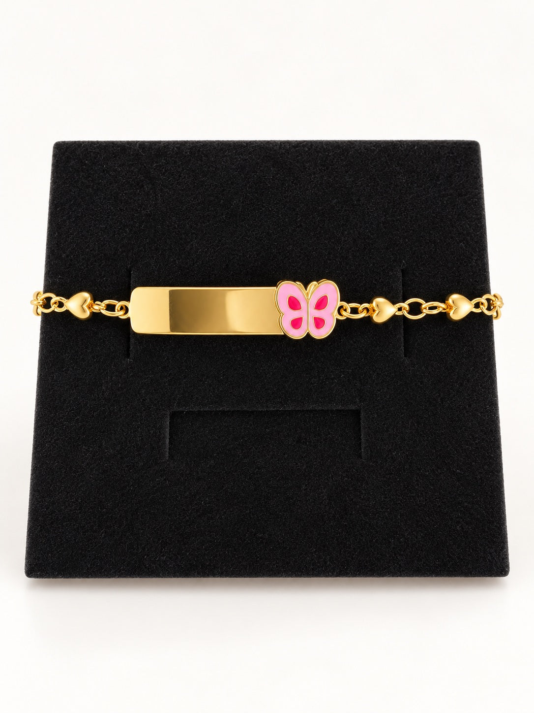 Pink Butterfly ID Bracelet